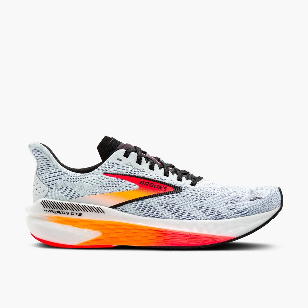 Chaussures Running Route Brooks Hyperion GTS 2 Corail Noir Femme | RQF-4237853